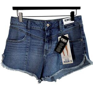Rewash High Rise Denim Cut Off Shorts Size 9 29 NWT Vintage Stretch